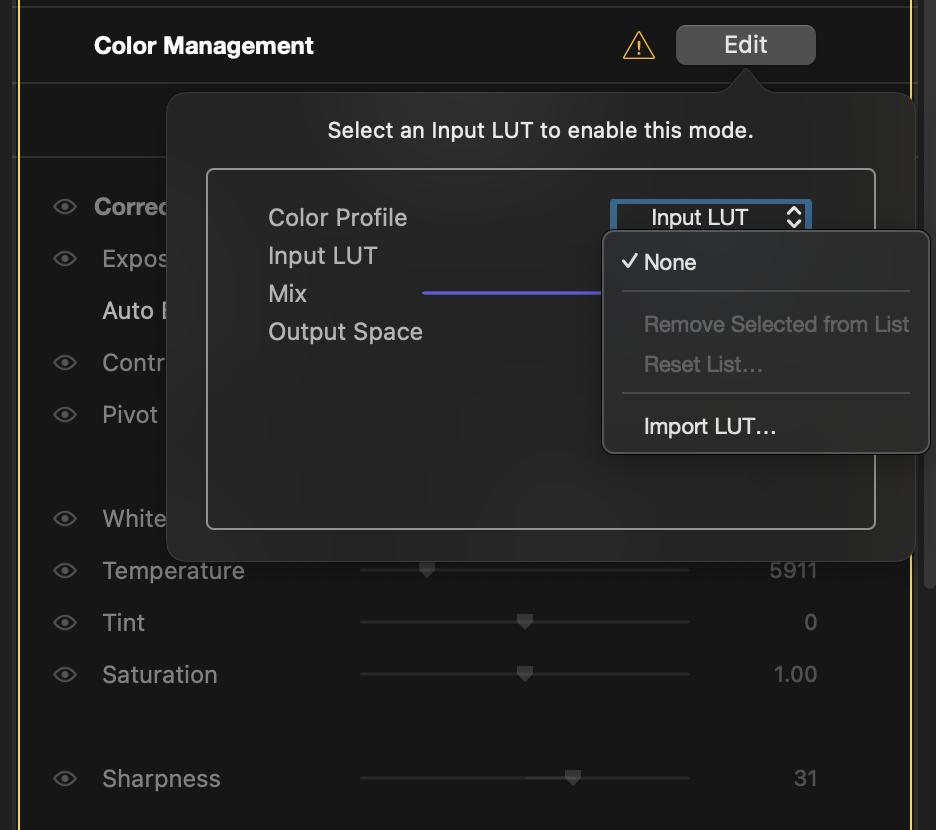 Input LUT