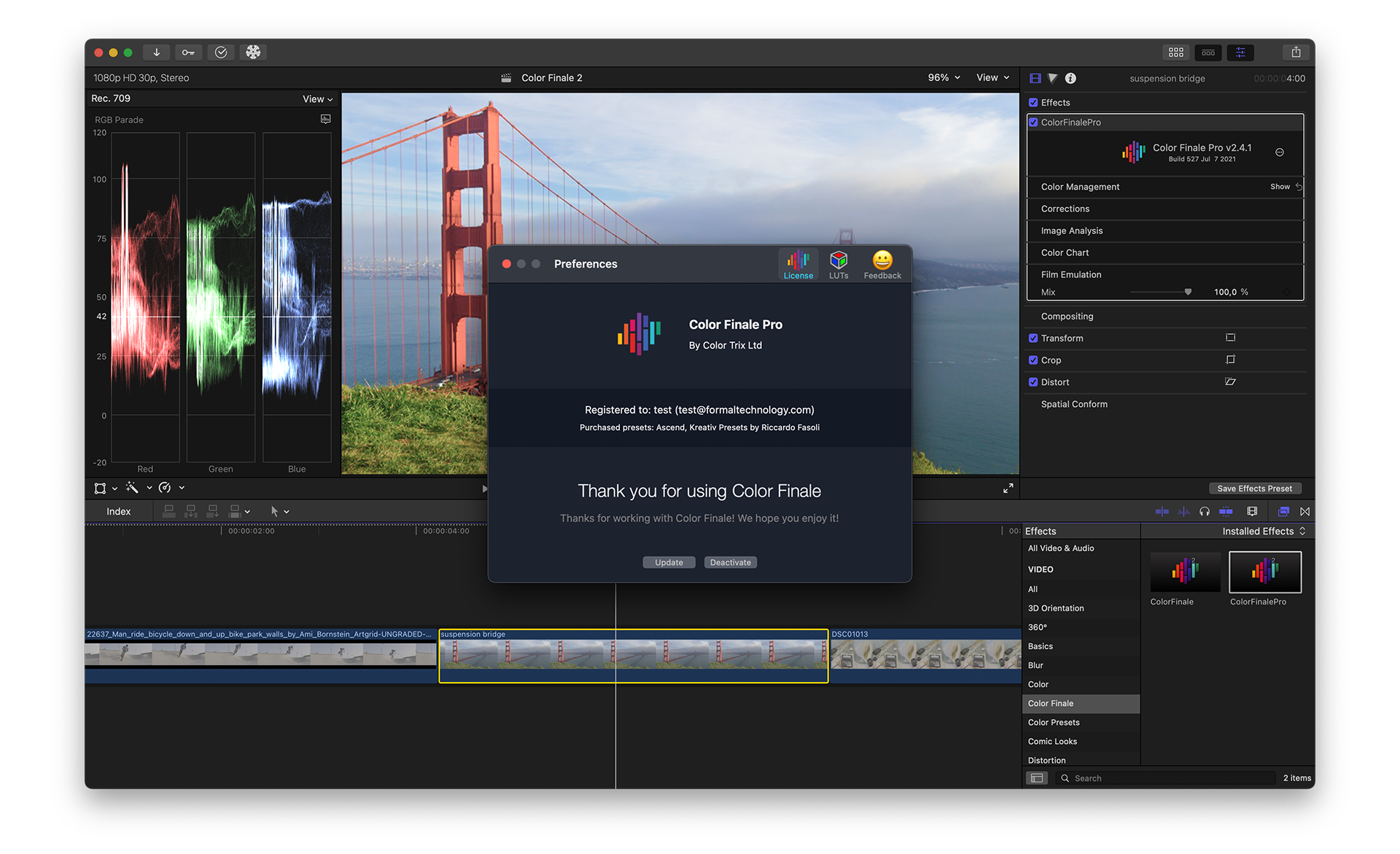 color finale for premiere pro free download